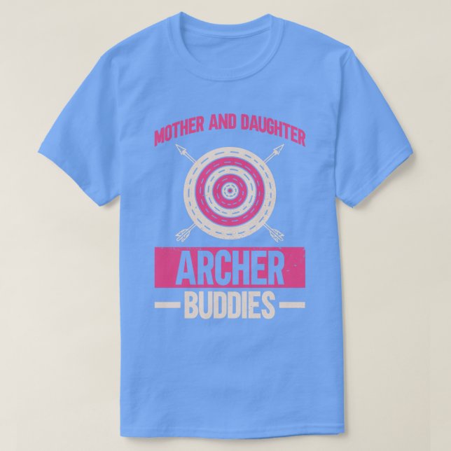 Far och dotter Archer Buddies Archery Bow Arc T Shirt (Design framsida)
