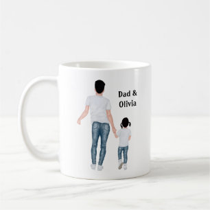 Far och dotter, bästa vänner för alltid kaffemugg