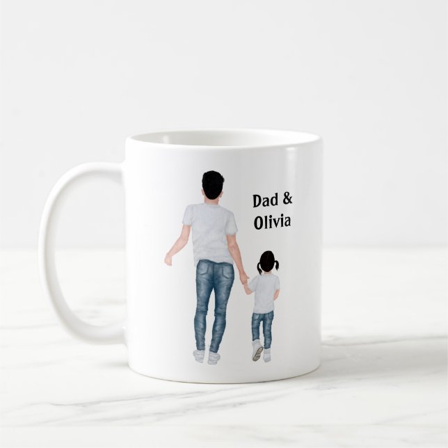 Far och dotter, bästa vänner för alltid kaffemugg (Vänster)