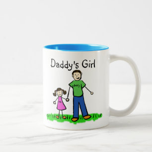 Far och dotter Mugg (Anpassa Namn)