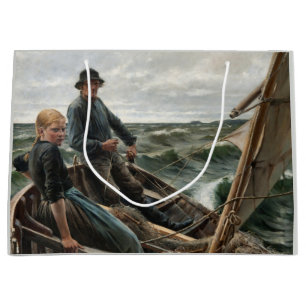 Far och dotter till sjöss (av Albert Edelfilt)