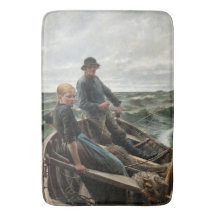 Far och dotter till sjöss (av Albert Edelfilt)