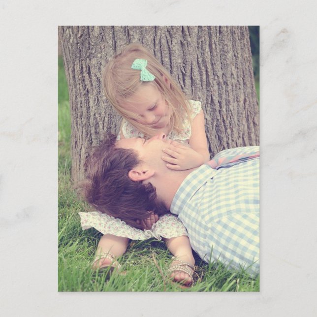 Far och dotter vykort (Framsida)