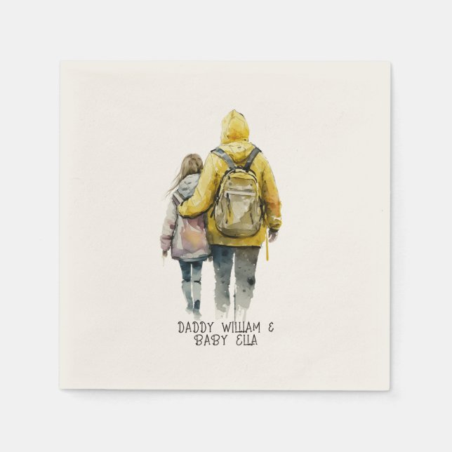 Far och dotterbond (2) pappersservett (Framsidan)