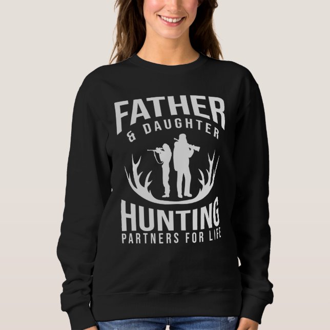 Far och dotterjägare t shirt (Framsida)