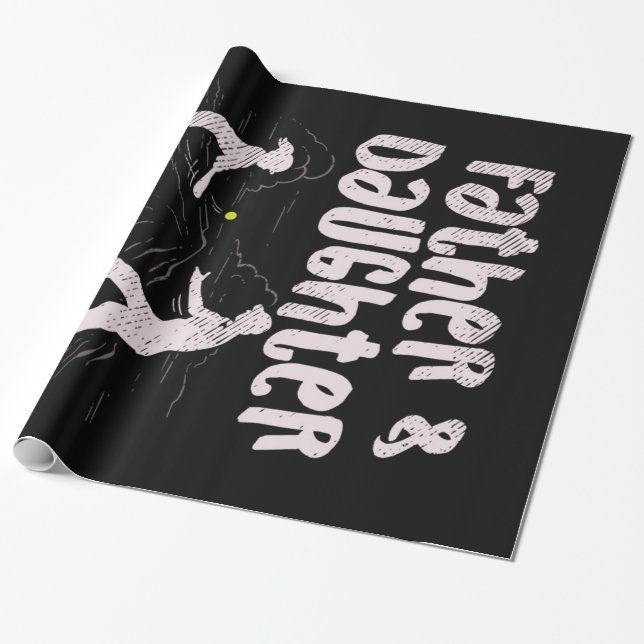 Far och dotters bästa vänner för livet presentpapper (Utrullad)