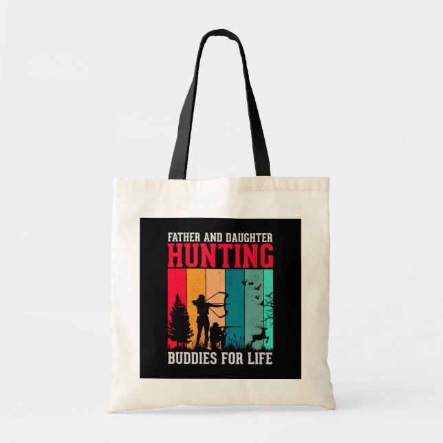 Far och Hjort Hunting Tote Bag Tygkasse (Framsidan)