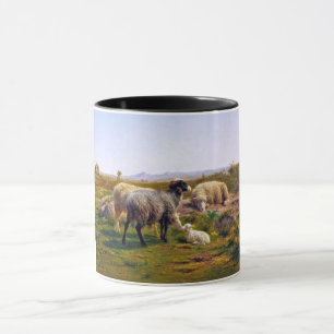 Får och lamm (av Rosa Bonheur) Mugg