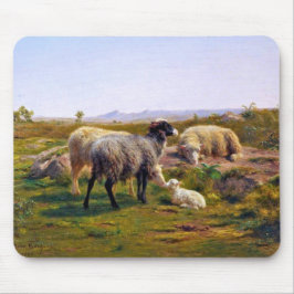 Får och lamm (av Rosa Bonheur) Musmatta