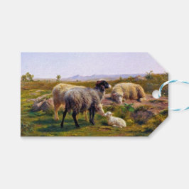 Får och lamm (av Rosa Bonheur) Presentetikett