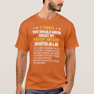 Far och Moher in Law Gift från dottervän T Shirt