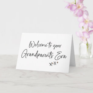 Far- och morföräldrar Era Gravid Baby Reveal till  Kort