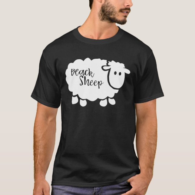 Får och råg Cute Får T Shirt (Framsida)