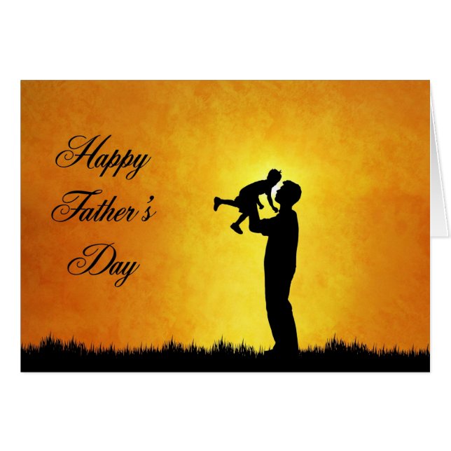 Far och Sol Fars dag Hälsningskort (Framsidan Horizontal)