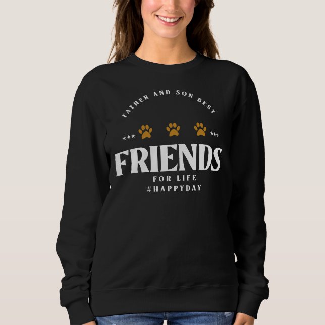 Far och son är livets bästa vän t shirt (Framsida)