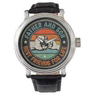 Far och son är livets bästa vänner armbandsur