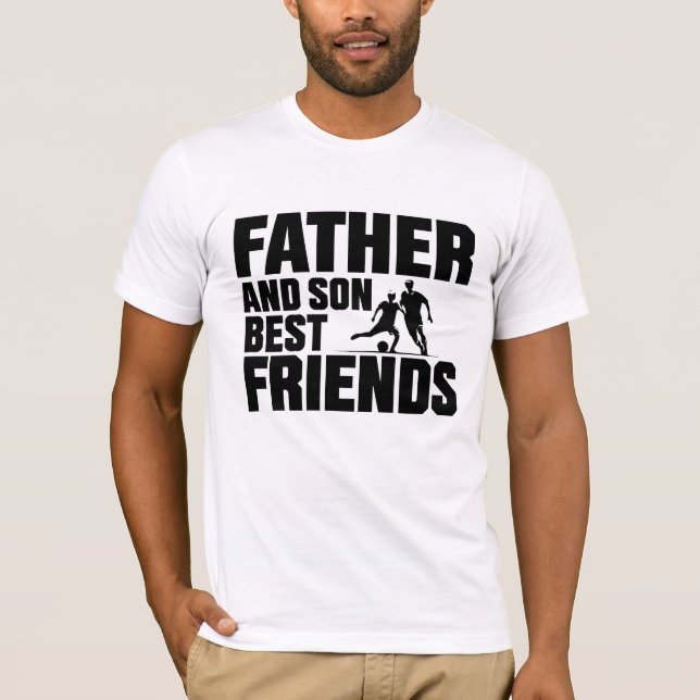 "Far och son: Bästa vänner för T-Shirt (Framsida)