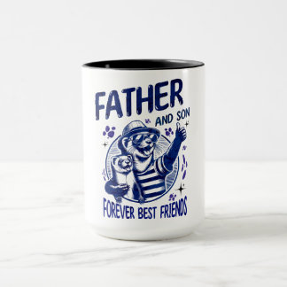 Far och son bästa vänner mugg