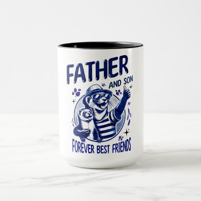 Far och son bästa vänner  mugg (Center)