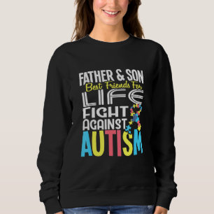 Far och son BFF för livet mot Autism Awarene T Shirt