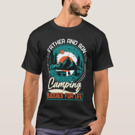Far och Son Camping Buddies Funny Camper Gift T Shirt