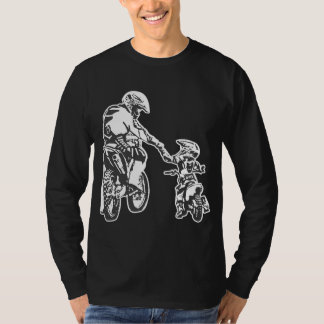 Far och Son Dirt Bike Racer Dirt Road Tävla Mo T Shirt