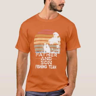 Far och son Fishingeam retro T Shirt