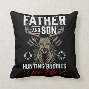Far och Son Hunting Buddies Life Hunter Family Kudde