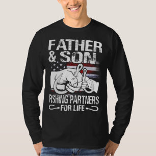 Far och Son Matching Shirts Fisheries Partners för T Shirt