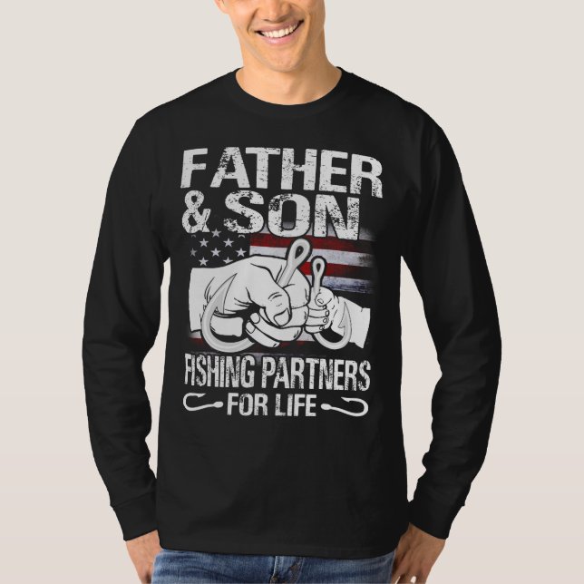 Far och Son Matching Shirts Fisheries Partners för T Shirt (Framsida)
