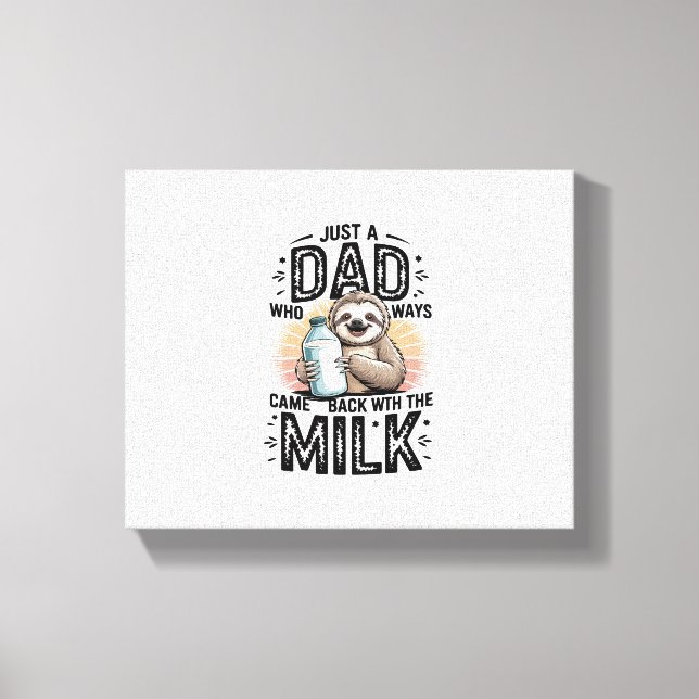 far och son med mjölk-sluttningsgrafik-01 canvastryck (Framsida)