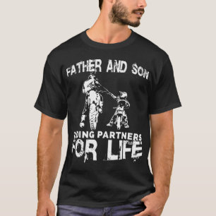 Far och Son Riding Partners för Life Pappor T Shirt
