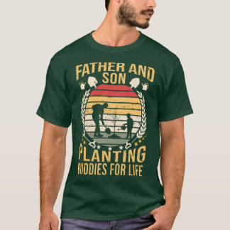 Far och son som planterar t shirt
