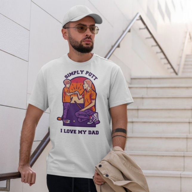 Far och son som spelar Golf T Shirt (Skapare uppladdad)