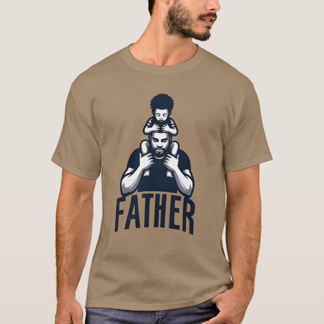 Far och Son Strong Bond Far Design T Shirt (Framsida)