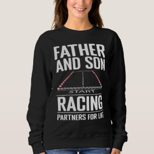 Far och son tävlar tillsammans för livet dragracin t shirt
