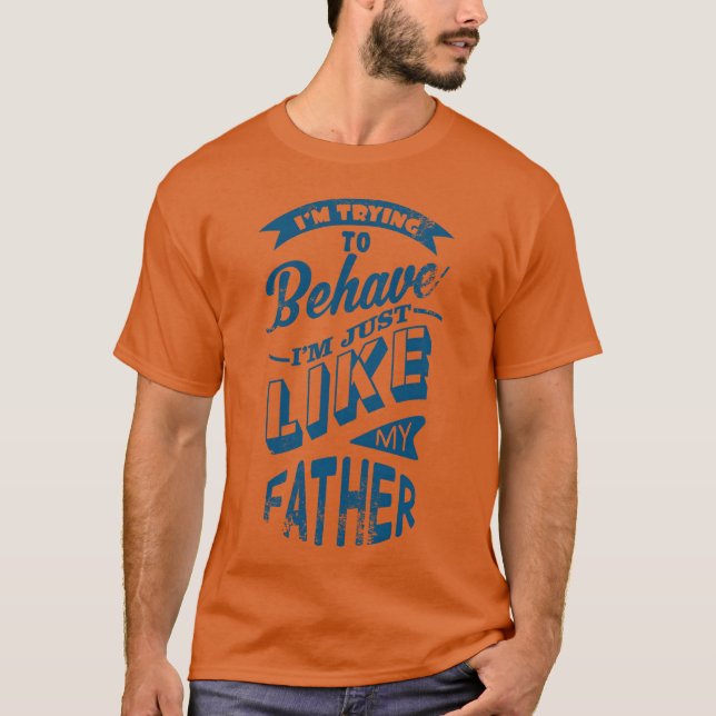 Far och son trending girl t shirt (Framsida)