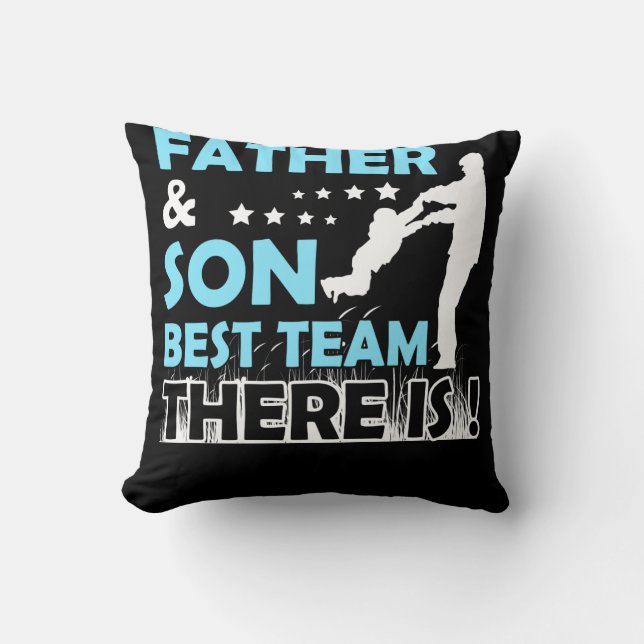 Far och sonens bästa team där finns kudde (Framsida)