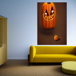 Far och sonpumkin | AI Art Poster