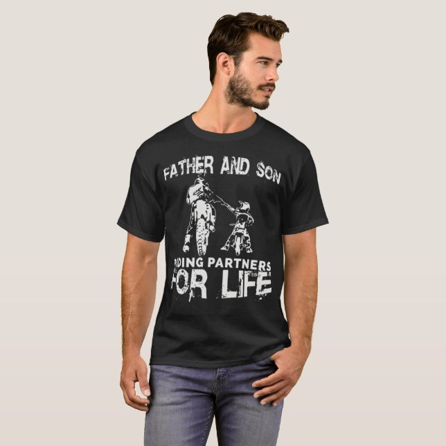 Far- och Sonridningpartners för liv Tee Shirt (Hel framsida)