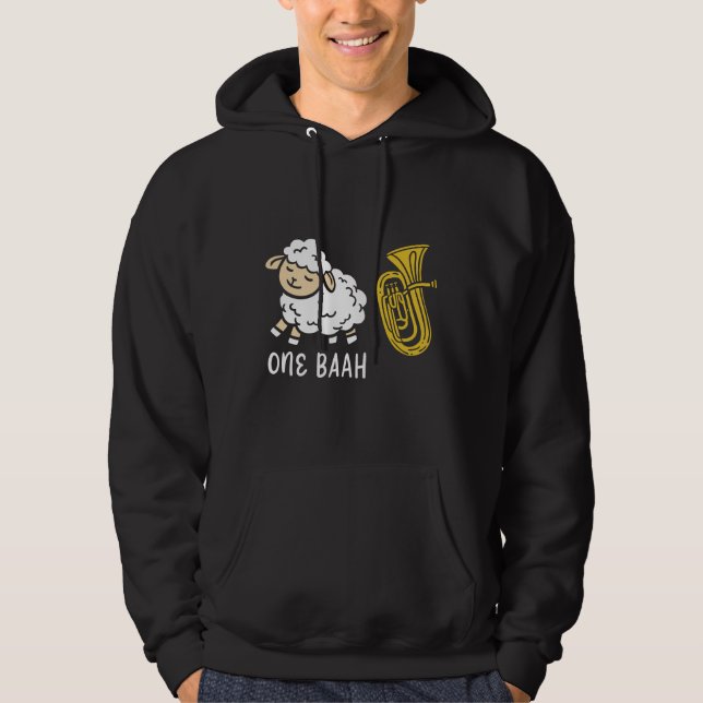 Får- och tejinstrument hoodie (Framsida)