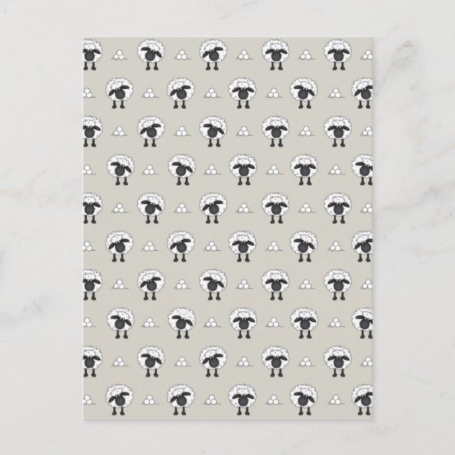 Får och ull vykort (Framsida)