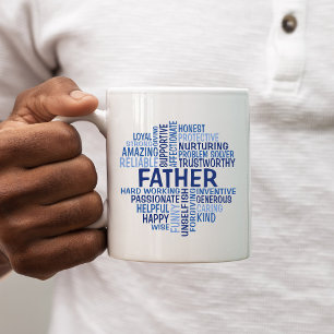 Far Ord Cloud Coffee Mugg i blå nyanser