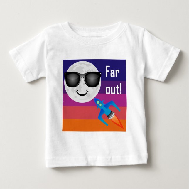 Far Out Design - Baby Fin Jersey T-Shirt (Framsida)