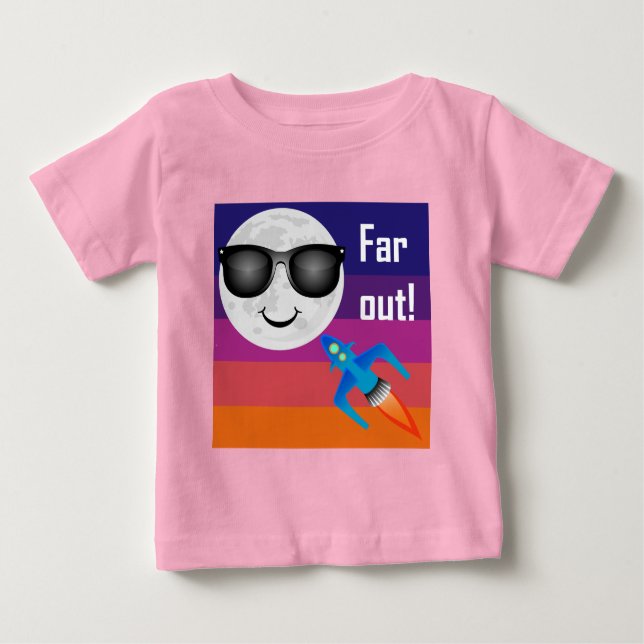 Far Out Design - Baby Fine Jersey T-Shirt (Framsida)