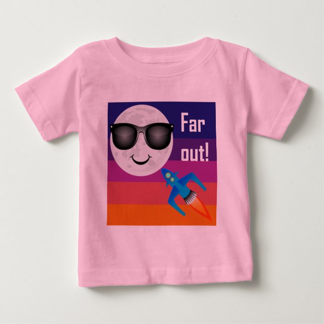 Far Out Design - Baby Fine Jersey T-Shirt (Framsida)