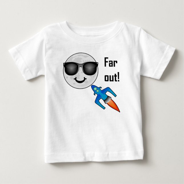Far Out Design - Baby Fine Jersey T-Shirt (Framsida)