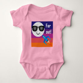 Far Out Design - Baby Jersey Kroppsstrumpa T Shirt