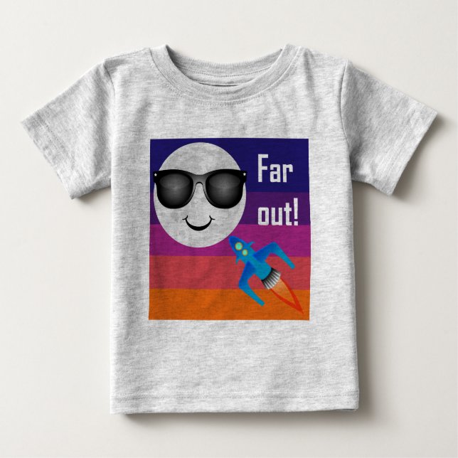 Far Out Design - Babyfint T-shirt i Jersey (Framsida)