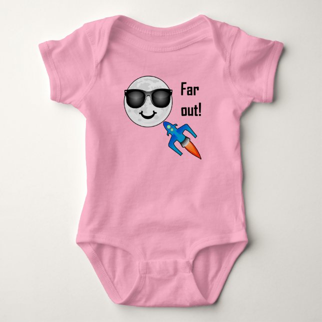 Far Out Design - Babyströja Body T Shirt (Framsida)